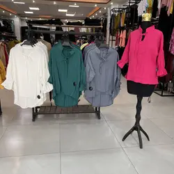 شومیز پشت بلند یقه گره ای    (۱۱۹۲)