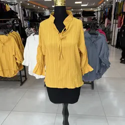 شومیز پشت بلند یقه گره ای    (۱۱۹۲)