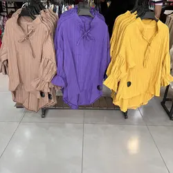 شومیز پشت بلند یقه گره ای    (۱۱۹۲)