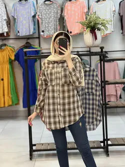 شومیز مانتویی چهارخونه     (۱۲۵۵)