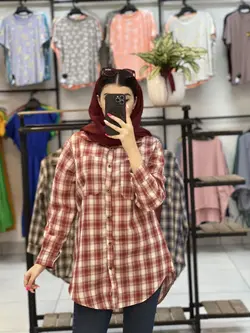 شومیز مانتویی چهارخونه     (۱۲۵۵)