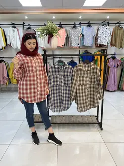 شومیز مانتویی چهارخونه     (۱۲۵۵)