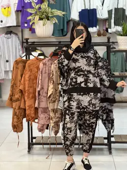 ست تونیک شلوار اسلش ابرنگی (۱۳۶۲)