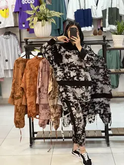 ست تونیک شلوار اسلش ابرنگی (۱۳۶۲)