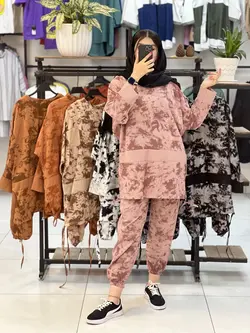 ست تونیک شلوار اسلش ابرنگی (۱۳۶۲)