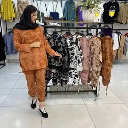 ست تونیک شلوار اسلش ابرنگی (۱۳۶۲)