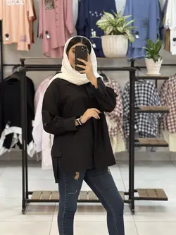 شومیز سفید و مشکی بغل چاک دار    (۱۳۸۴)