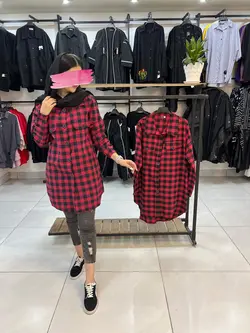 شومیز مانتویی چهارخونه (۱۴۶۹)