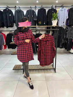 شومیز مانتویی چهارخونه (۱۴۶۹)