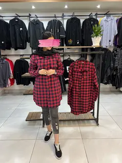 شومیز مانتویی چهارخونه (۱۴۶۹)