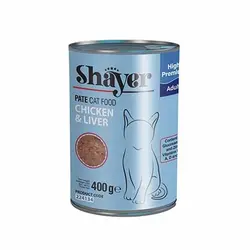 کنسرو پته گربه شایر با طعم مرغ و جگر 400 گرم