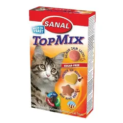 قرص ویتامینه مخمر TopMix مناسب گربه برند سانال 50 گرمی