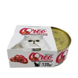 کنسرو  گربه مدکو مرغ و گوشت 120 گرمی