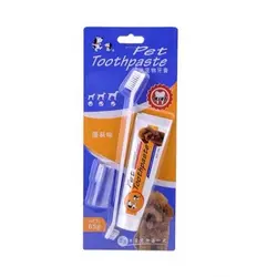 خمیر دندان و مسواک سگ pet toothpaste