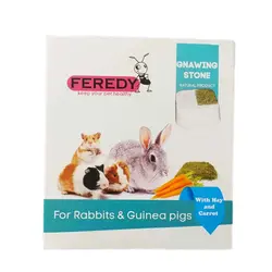 سنگ کلسیم جوندگان Feredy همراه با ید حاوی هویج و ینجه خشک