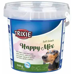 خرید و قیمت تشویقی سطلی سگ تریکسی مدل Happy Mix وزن ۵۰۰ گرم - پوزه