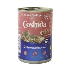 کنسرو گربه کوشیدا با طعم گوشت گوساله و مرغ Coshida Veal & Poultry وزن 415 گرم