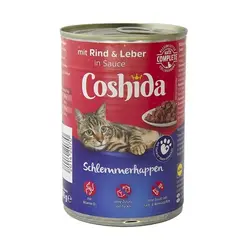 کنسرو گربه کوشیدا با طعم گوشت گاو و جگر Coshida Beef & Liver وزن 415 گرم