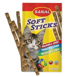 تشویقی مدادی گربه سانال حاوی گوشت بوقلمون و جگر 3 عددی