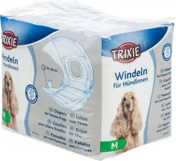 خرید و قیمت پوشک بهداشتی سگ ماده تریکسی سایز M بسته 12 تایی - پوزه