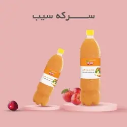 سرکه سیب خالص و خانگی رازیان- نیم لیتری | رازیان