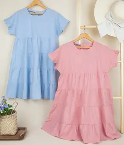 پیراهن لنین چیندار