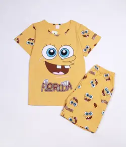 ست تیشرت شلوارک باب اسفنجی