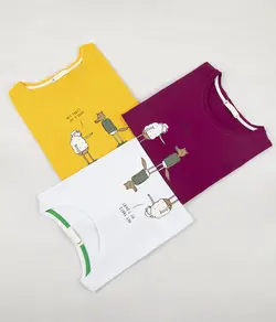 تیشرت کراپ گربه و بره