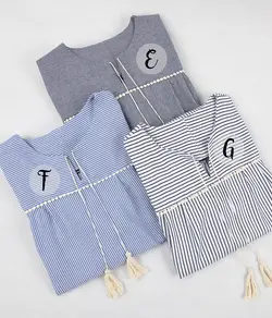 شومیز مانتویی راه راه صبا