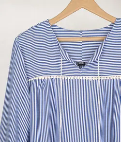 شومیز مانتویی راه راه صبا