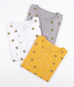 بلوز تدی سه دکمه