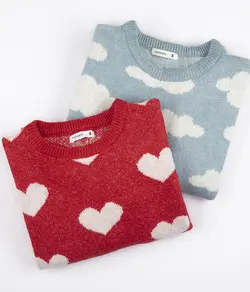 بلوز بافت ابری و قلبی Terranova