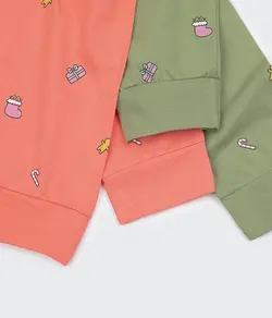 ست بلوز شلوار کریسمسی