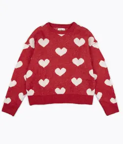 بلوز بافت ابری و قلبی Terranova