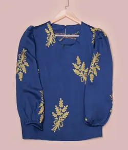 شومیز خامه دوزی گندم