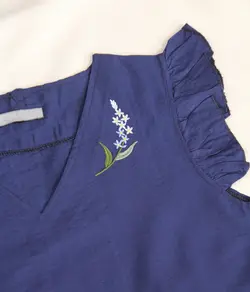 پیراهن یقه گلدوزی بابوس