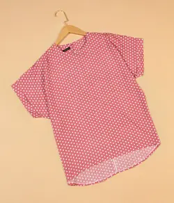 شومیز زنانه خال خالی