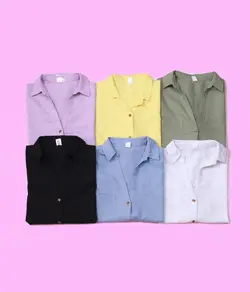 شومیز آستین کوتاه لنین