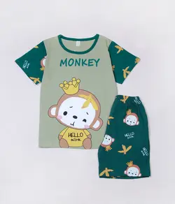 ست تیشرت شلوارک Monkey