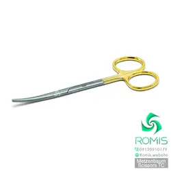 خرید قیچی متزنبام طلایی (تنگستن کارباید) 20 cm جراحی ✧رومیس