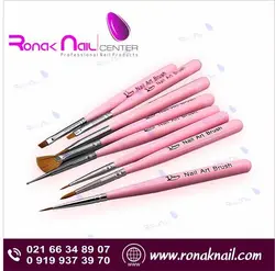 ست قلم طراحی ۸ تکه دسته کوتاه - فروشگاه لوازم کاشت ناخن