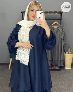 مانتو مزونی نازلی آستین ریش کد : 20928 - فروشگاه اینترنتی رزا بوتیک