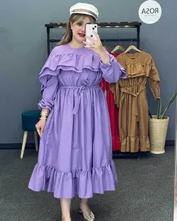 پیراهنی بلند کد : 20753 - فروشگاه اینترنتی رزا بوتیک