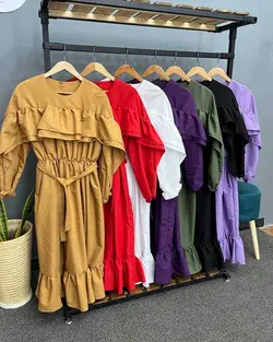 پیراهنی بلند کد : 20753 - فروشگاه اینترنتی رزا بوتیک