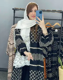 مانتو بابوس خامه دوزی کد : 17384 - فروشگاه اینترنتی رزا بوتیک