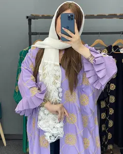 مانتو طلاکوب کد : 17084 - فروشگاه اینترنتی رزا بوتیک