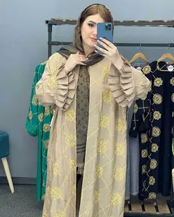 مانتو طلاکوب کد : 17084 - فروشگاه اینترنتی رزا بوتیک