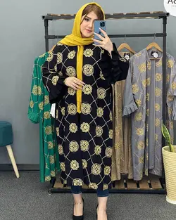 مانتو طلاکوب کد : 17084 - فروشگاه اینترنتی رزا بوتیک