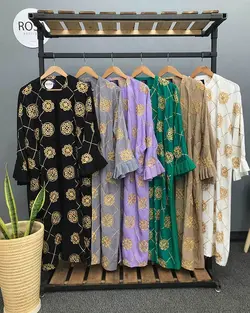 مانتو طلاکوب کد : 17084 - فروشگاه اینترنتی رزا بوتیک