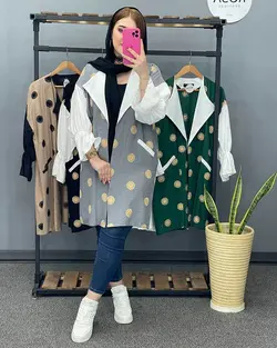 مانتو کتی طلاکوب کد : 15583 - فروشگاه اینترنتی رزا بوتیک